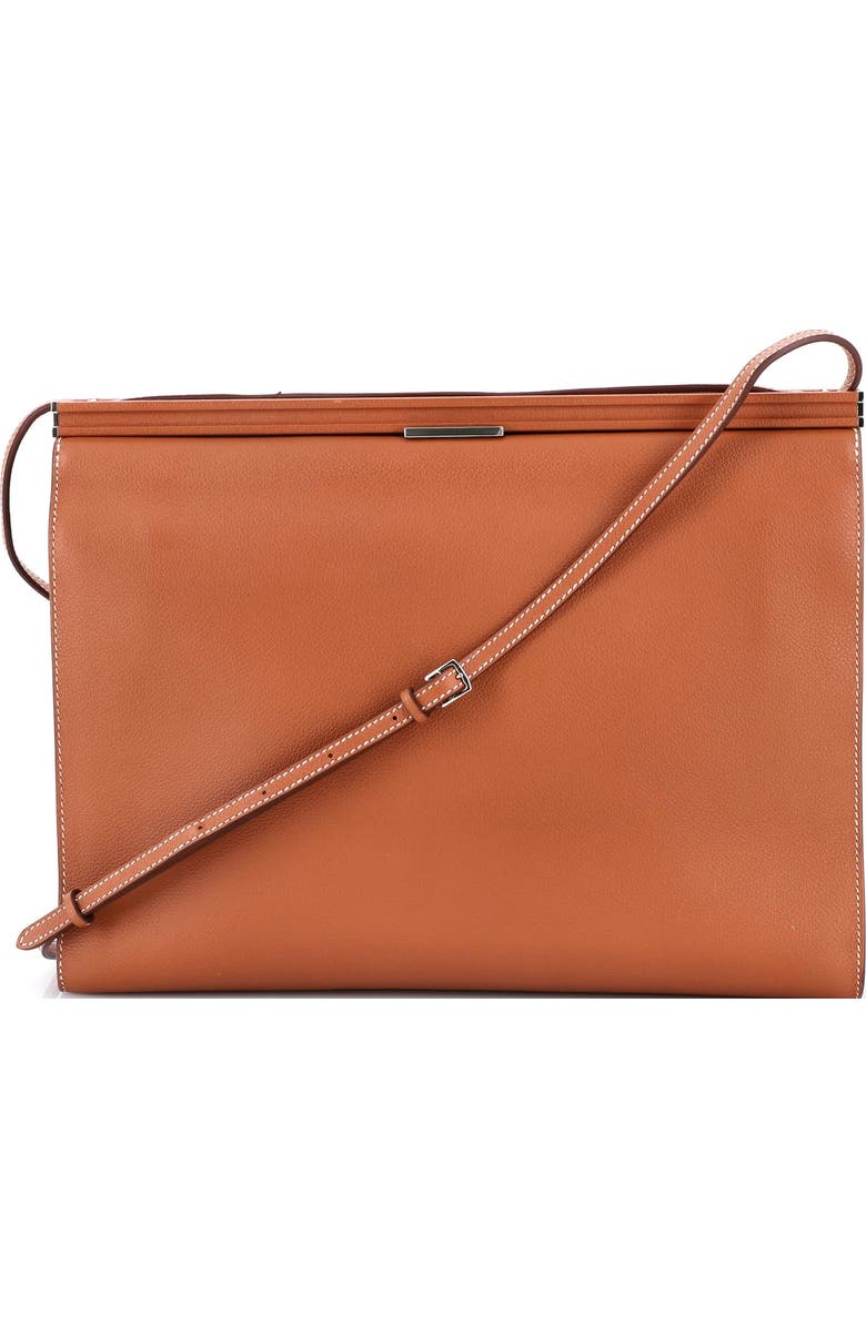 Pre-Owned Hermes Clic-H Shoulder Bag Evercolor 33, Main, color, Gold