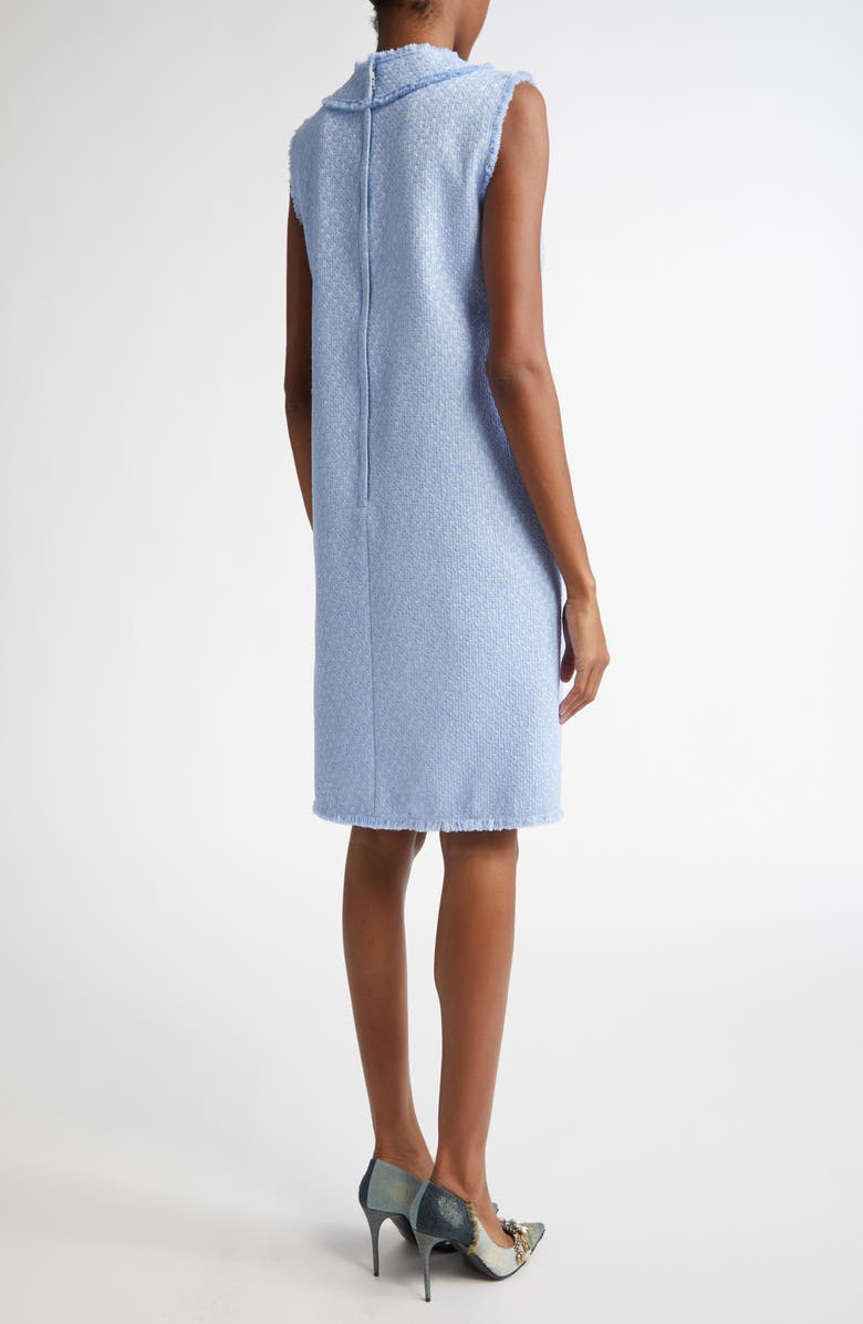 Dolce&Gabbana Rachel Tweed Shift Dress, Alternate, color, F3981 Glicine Viola Chiari
