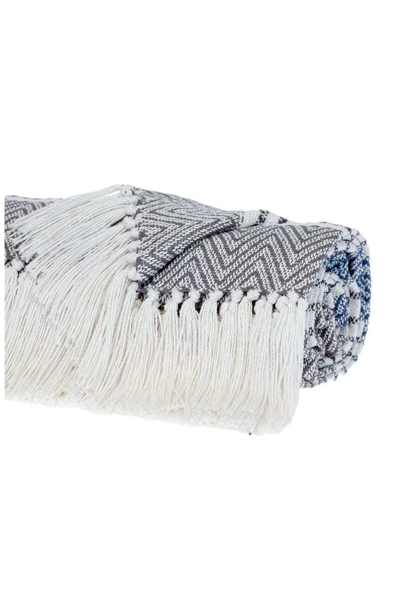 Kai Fringe Throw Blanket, Alternate, color, CHARCOAL