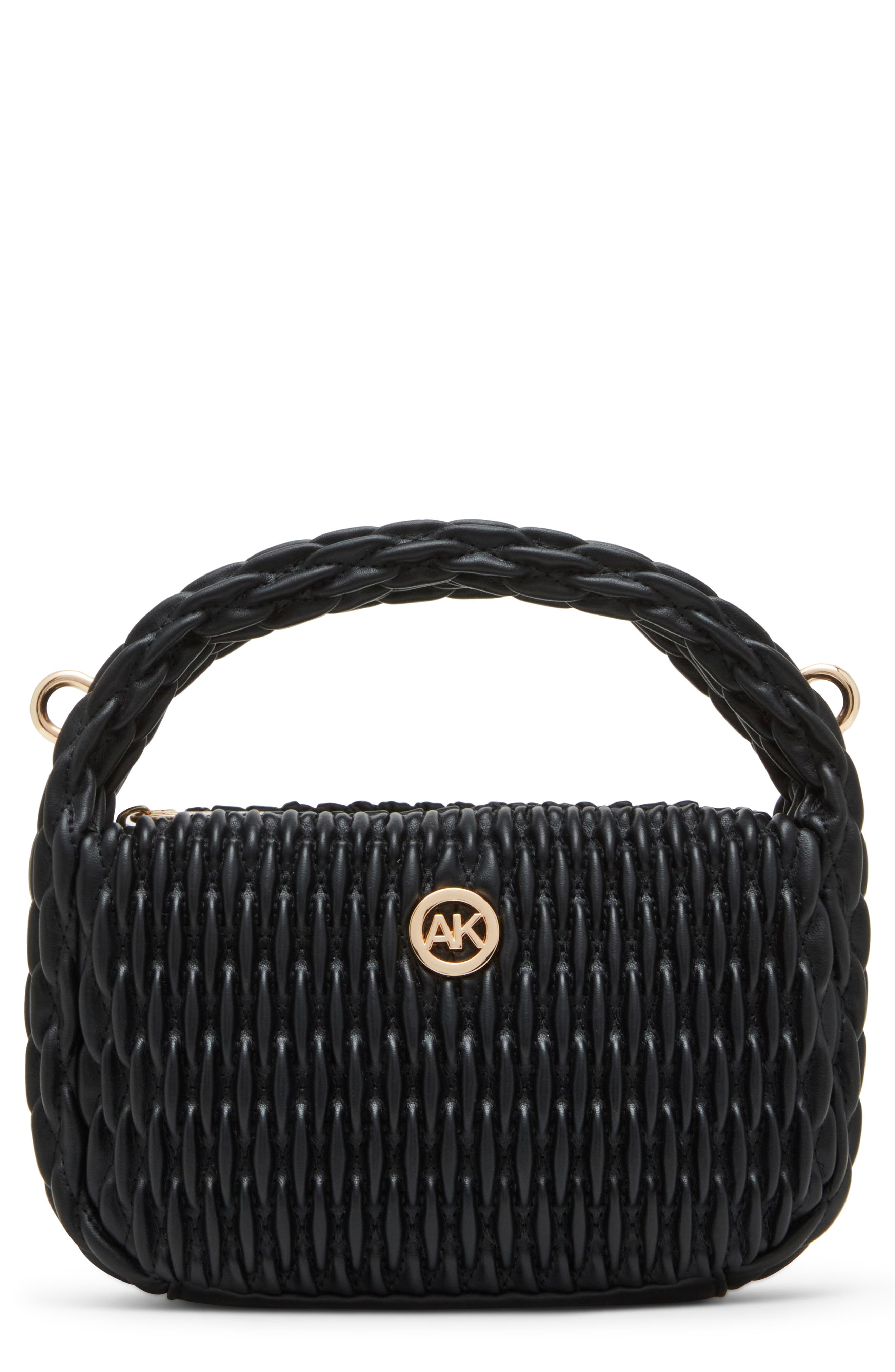 Anne Klein Smock Textured Top Handle Bag, Main, color, 