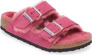 Birkenstock Kids' Arizona Genuine Shearling Slide Sandal