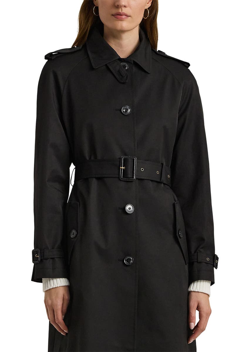 Lauren Ralph Lauren Belted Water Resistant Trench Coat, Alternate, color, 