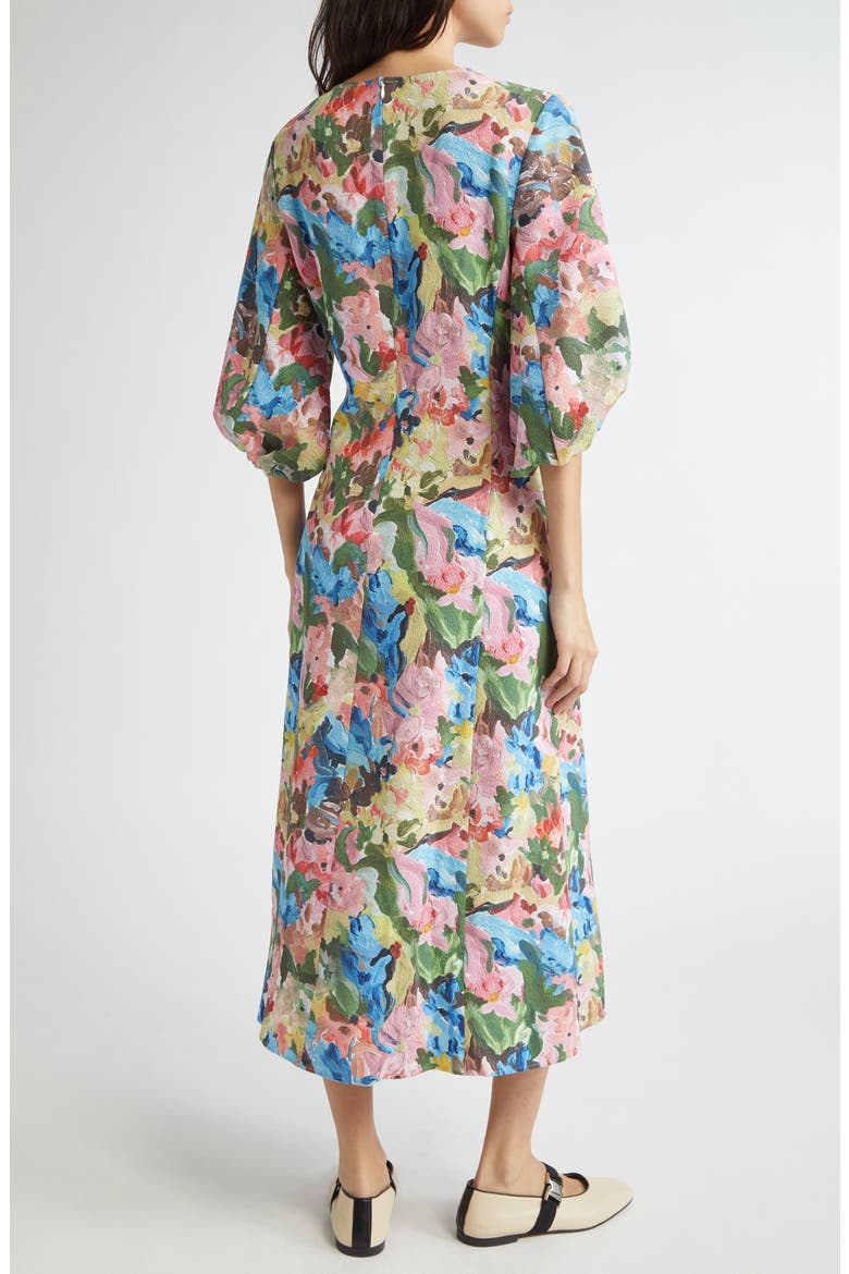 Floral Midi Dress, Alternate, color, LOVES ME LOVES ME NOT
