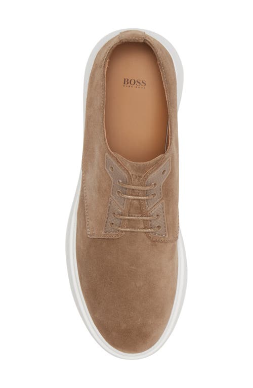 Hugo Boss Suede Trainers With Branded Tape