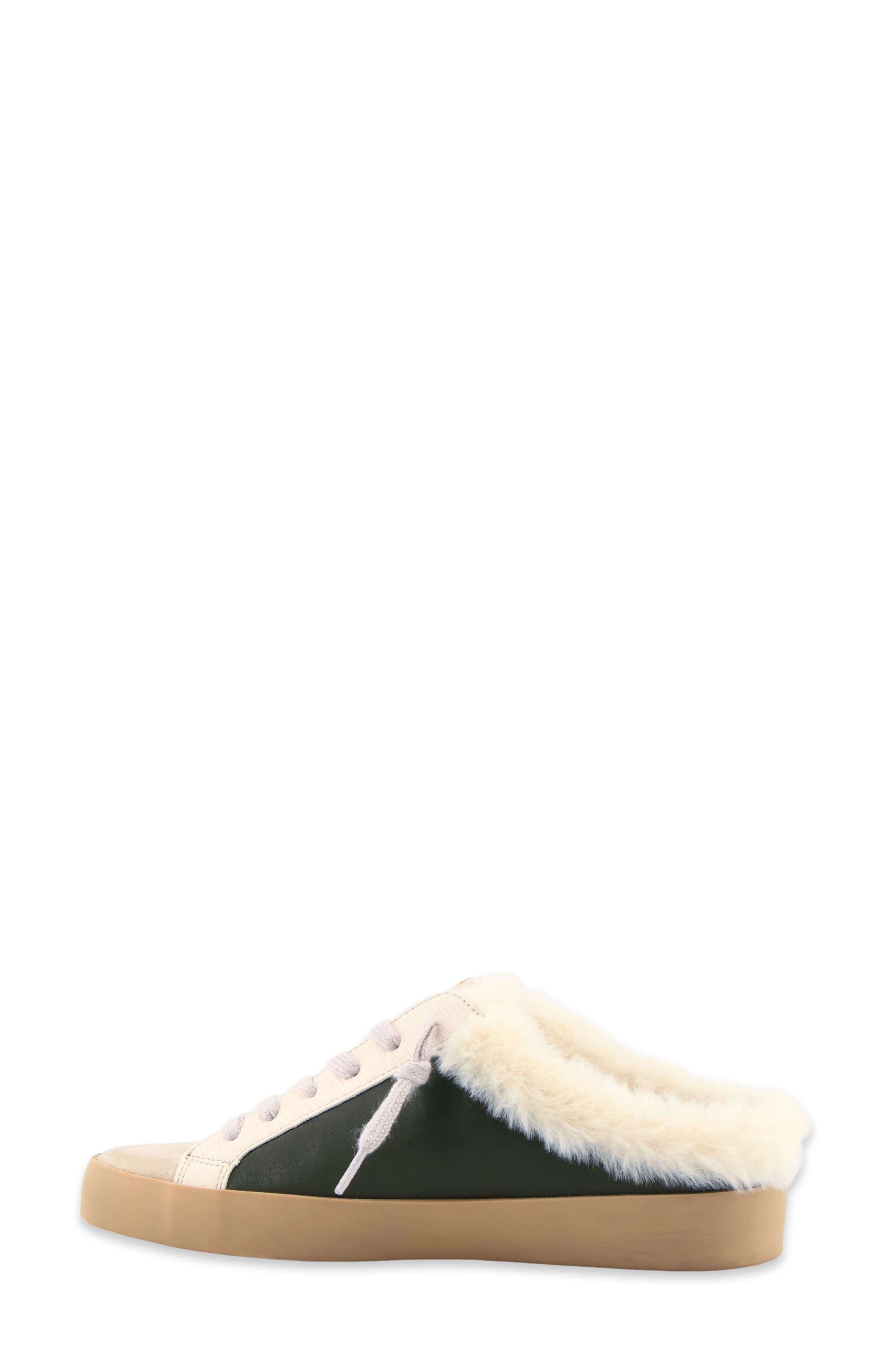 Pinah Faux Leather Mule Sneaker, Alternate, color, OLIVE GREEN