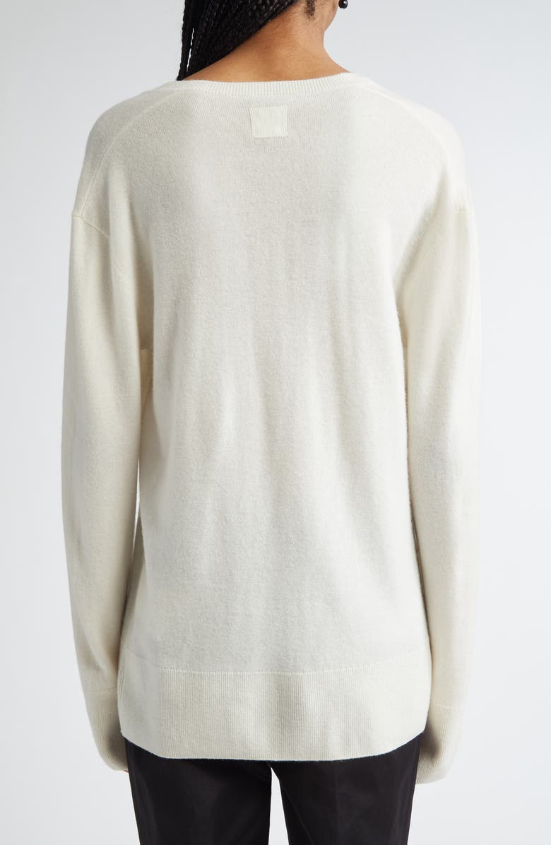 TOTEME Cashmere V-Neck Sweater, Alternate, color, Ecru