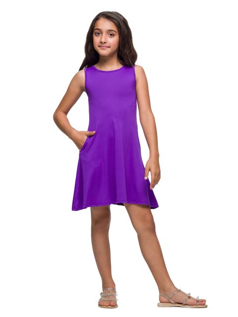 Sleeveless Pocket Swing Dress