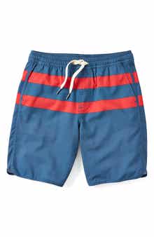 Fair Harbor Kids' Anchor Stripe Water Repellent Swim Trunks