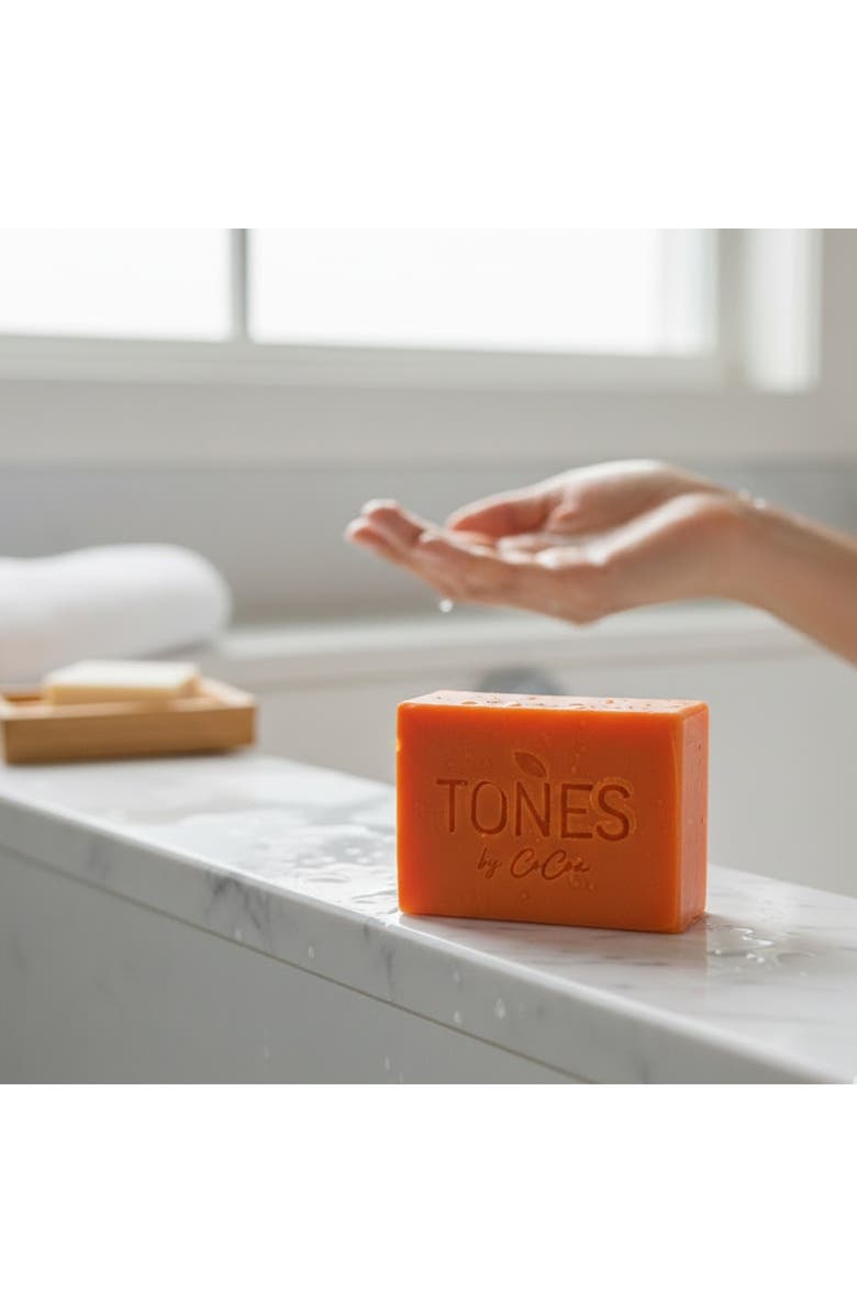 TONES by Cocoa Skin Lightening Kojic Soap + Irish Sea Moss Cleansing Bar, Alternate, color, Orange