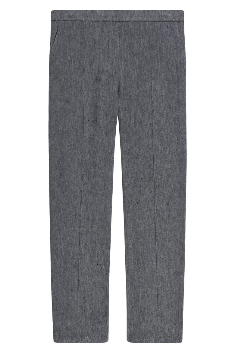 Treeca Linen Blend Pull-On Crop Pants, Alternate, color, INK BLUE - GGE