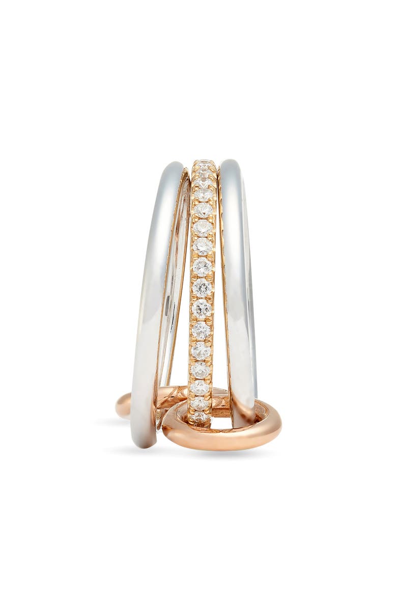 Spinelli Kilcollin Sony Diamond Linked Rings, Alternate, color, Yellow/Rose/White