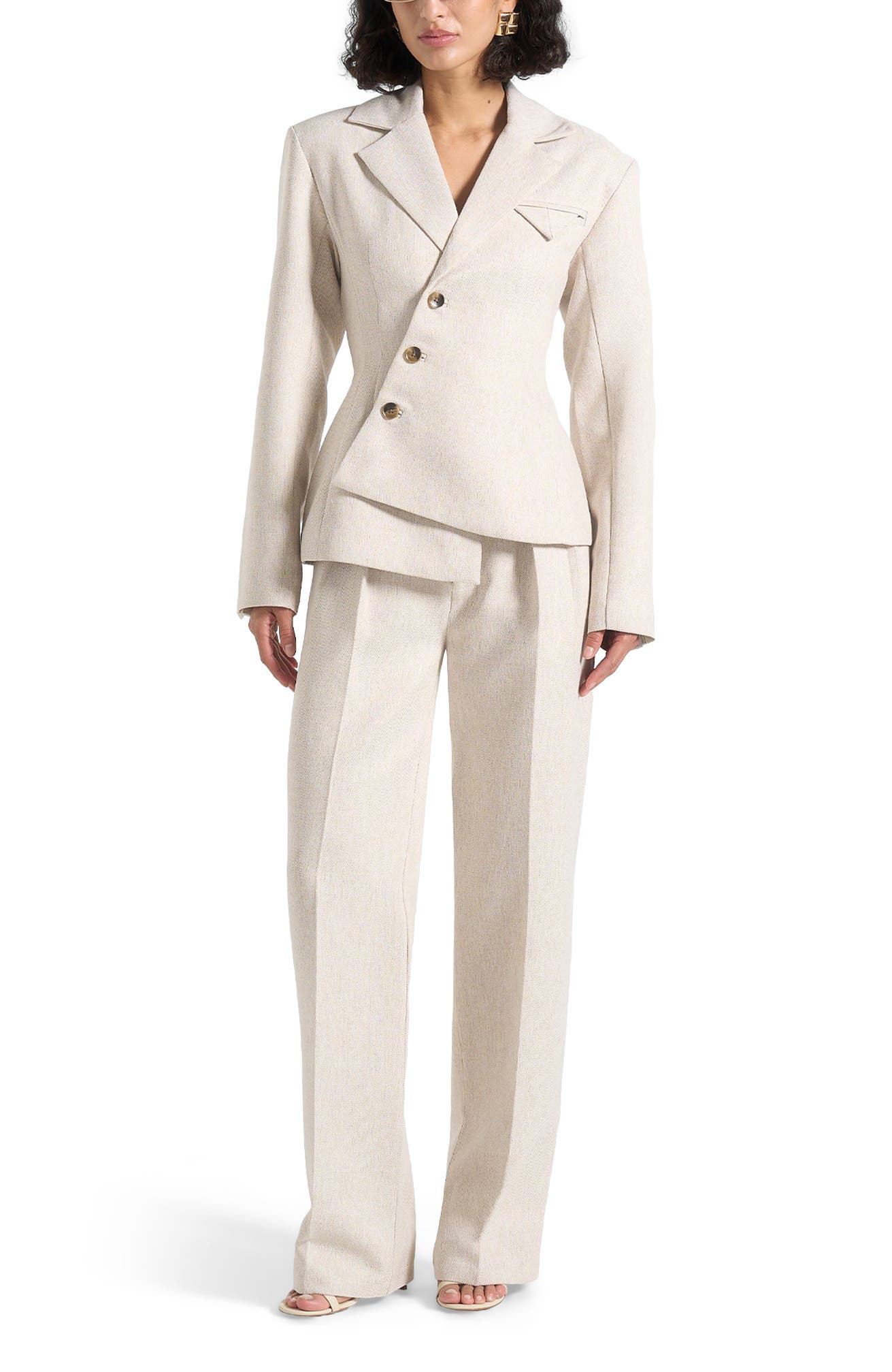 Thalia Tailored Asymmetric Double Breasted Blazer - image 2