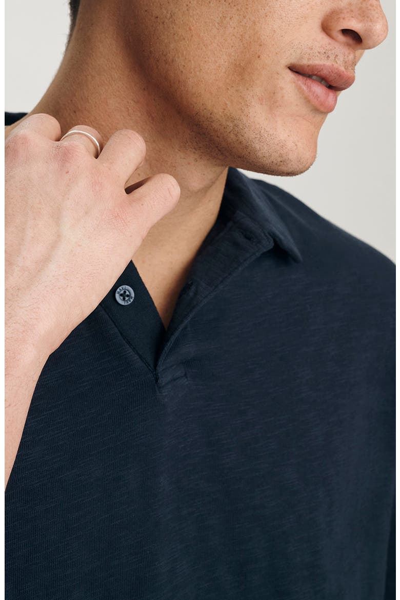 Slub Cotton Polo, Alternate, color, TOTAL ECLIPSE