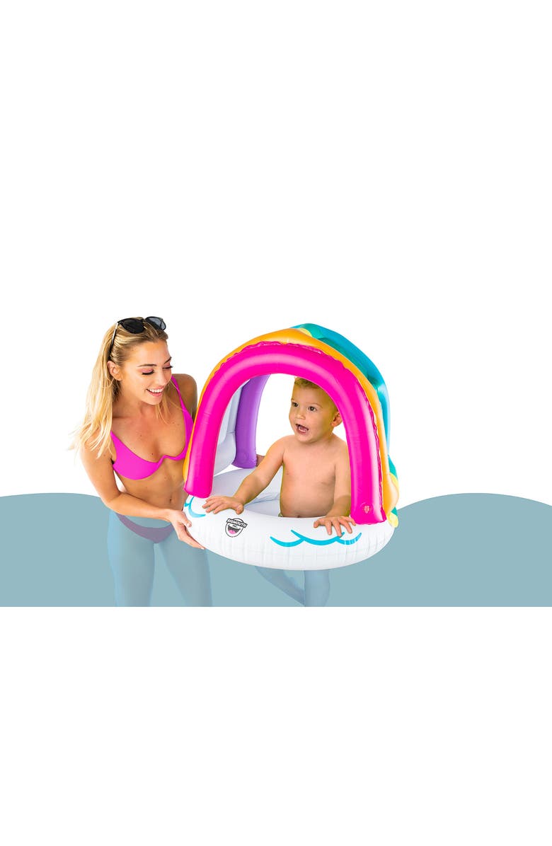BigMouth Inc Rainbow Canopy Lil Pool Float, Alternate, color, Multi