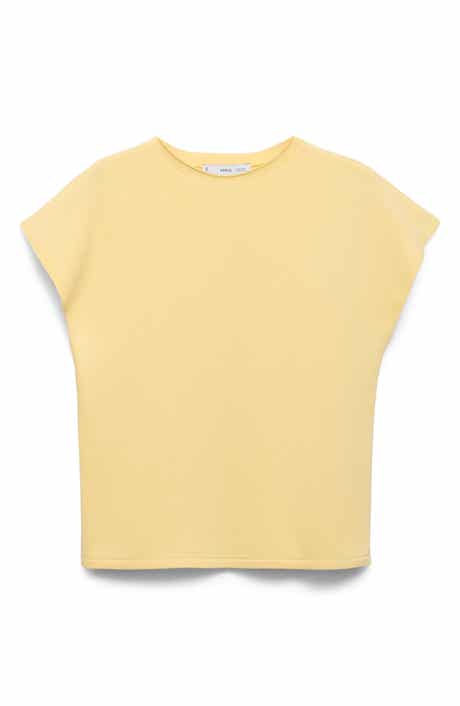 MANGO Cap Sleeve Fine Knit Sweater