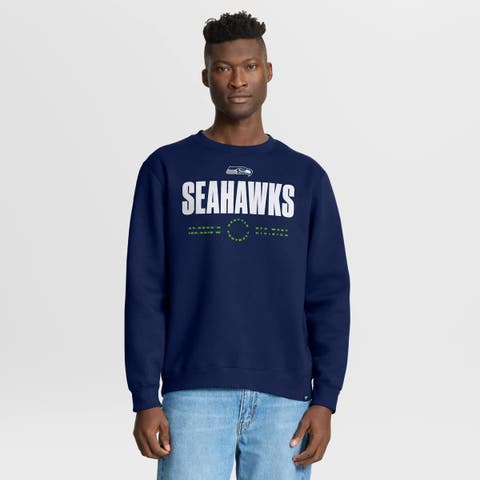 Men's Fanatics College Navy Seattle Seahawks Direct Handoff Legacy Pullover Sweatshirt