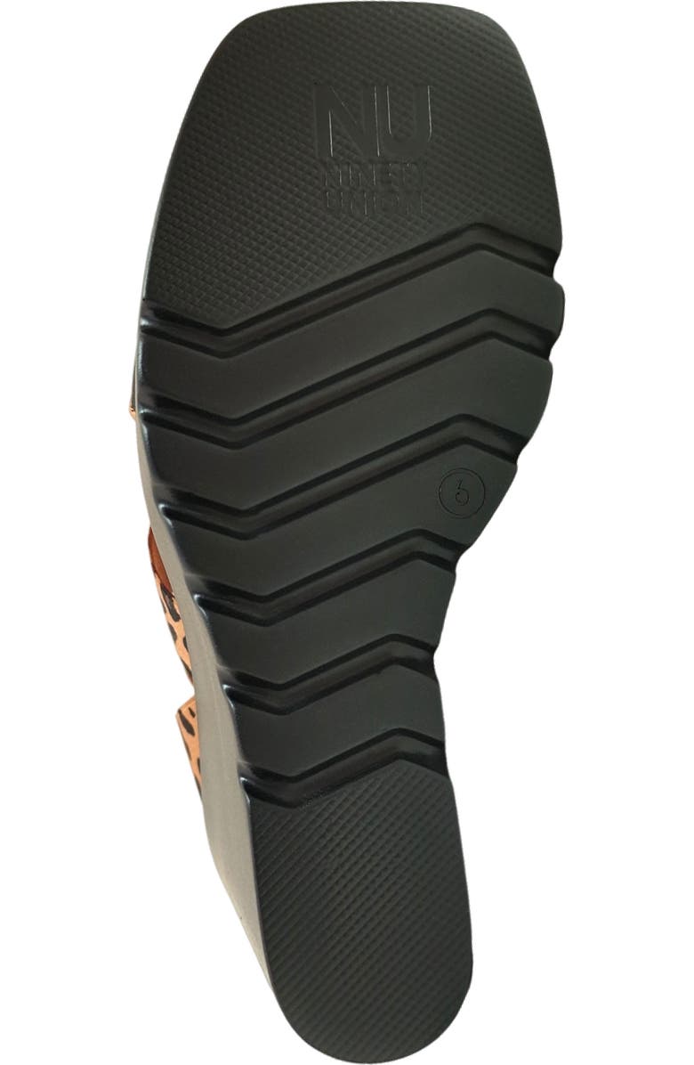 NINETY UNION Paige Elastic Strap Wedge Sandal, Alternate, color, Leopard