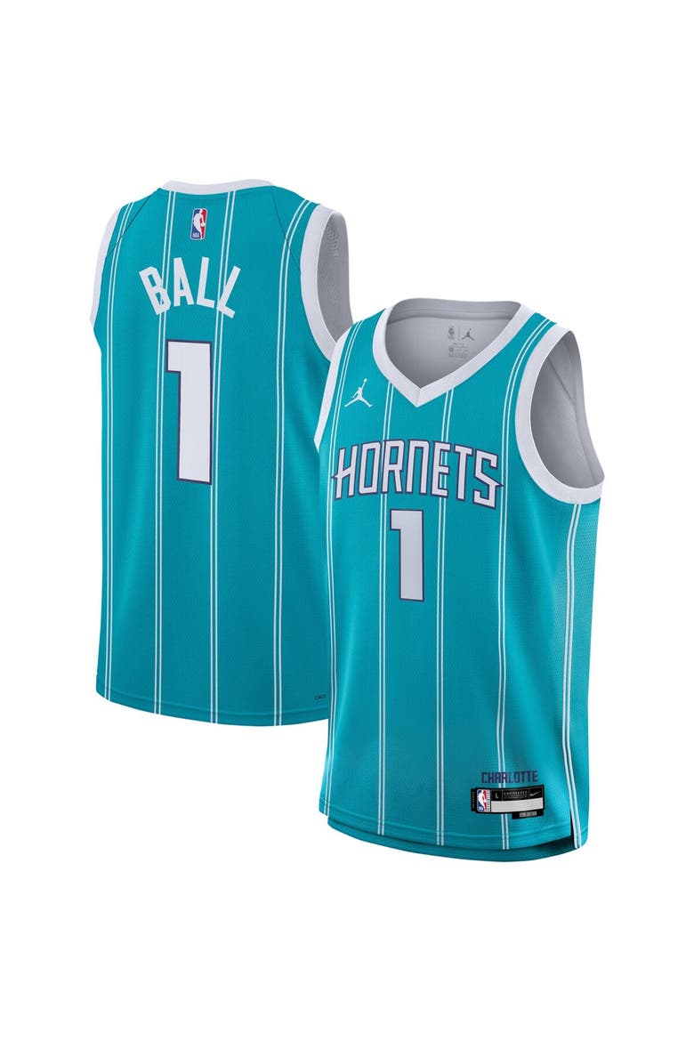 Youth Nike LaMelo Ball Teal Charlotte Hornets Swingman Jersey - Icon Edition, Main, color, Teal
