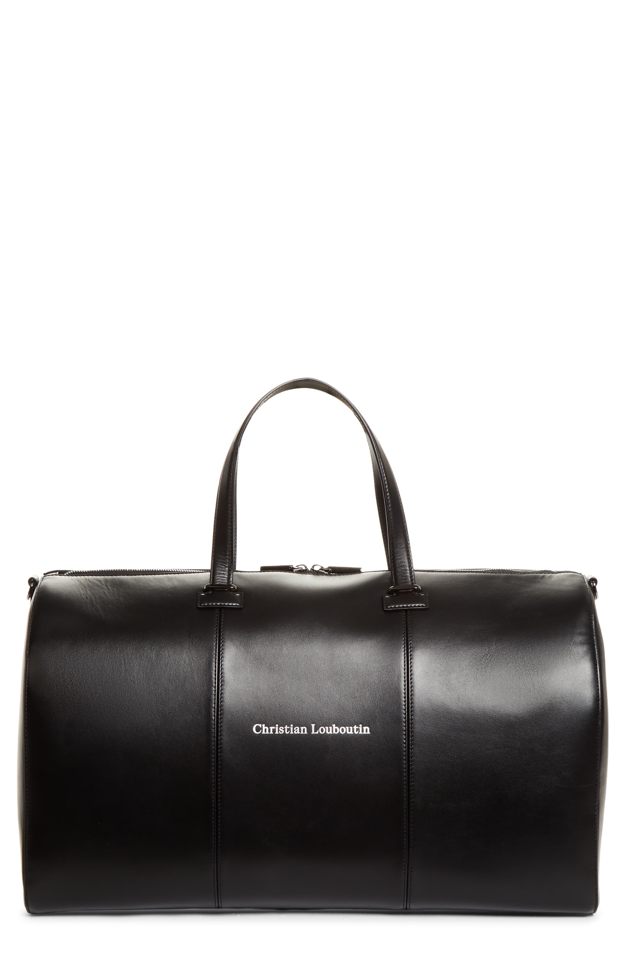 Tactical Leather Duffle Bag, Main, color, BK01 - BLACK