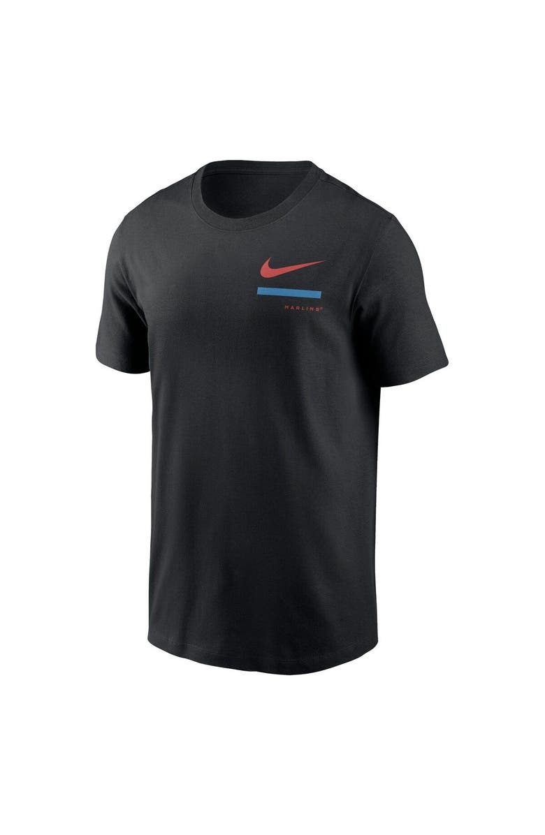 Nike Men's Nike Black Miami Marlins Over the Shoulder T-Shirt, Alternate, color, Black