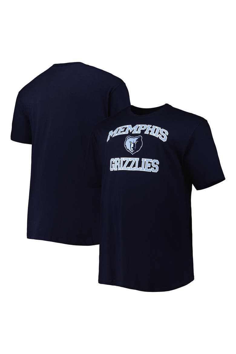 Men's Navy Memphis Grizzlies Big & Tall Heart & Soul T-Shirt, Alternate, color, Navy