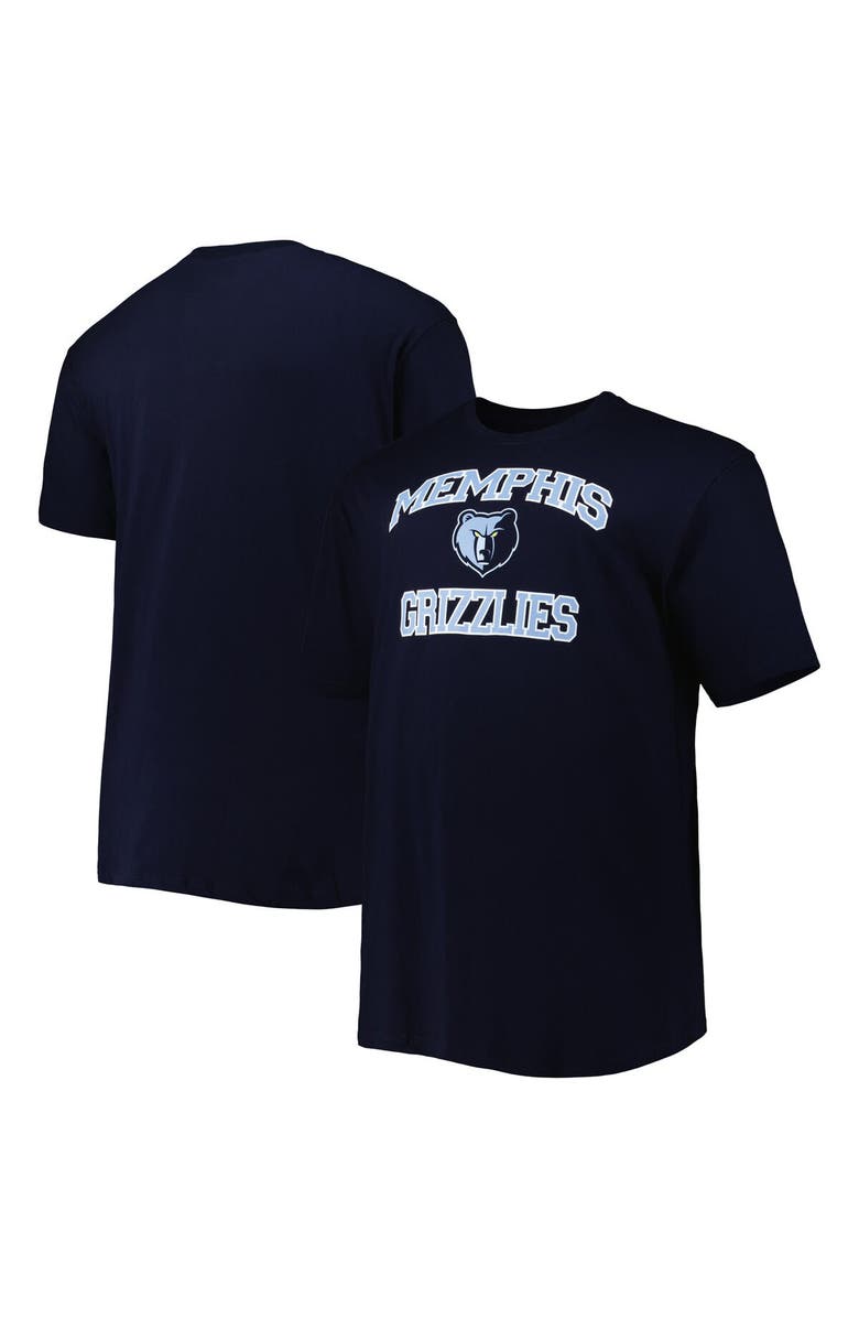 PROFILE Men's Navy Memphis Grizzlies Big & Tall Heart & Soul T-Shirt, Alternate, color, Navy