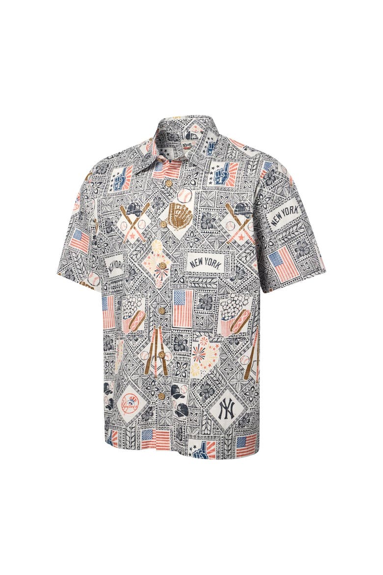 Men's Reyn Spooner  Navy New York Yankees Americana Button-Up Shirt, Alternate, color, Navy