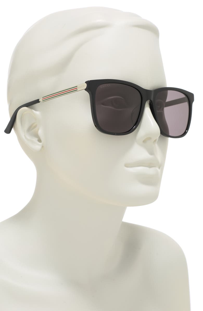 Gucci 56mm Square Sunglasses, Alternate, color,