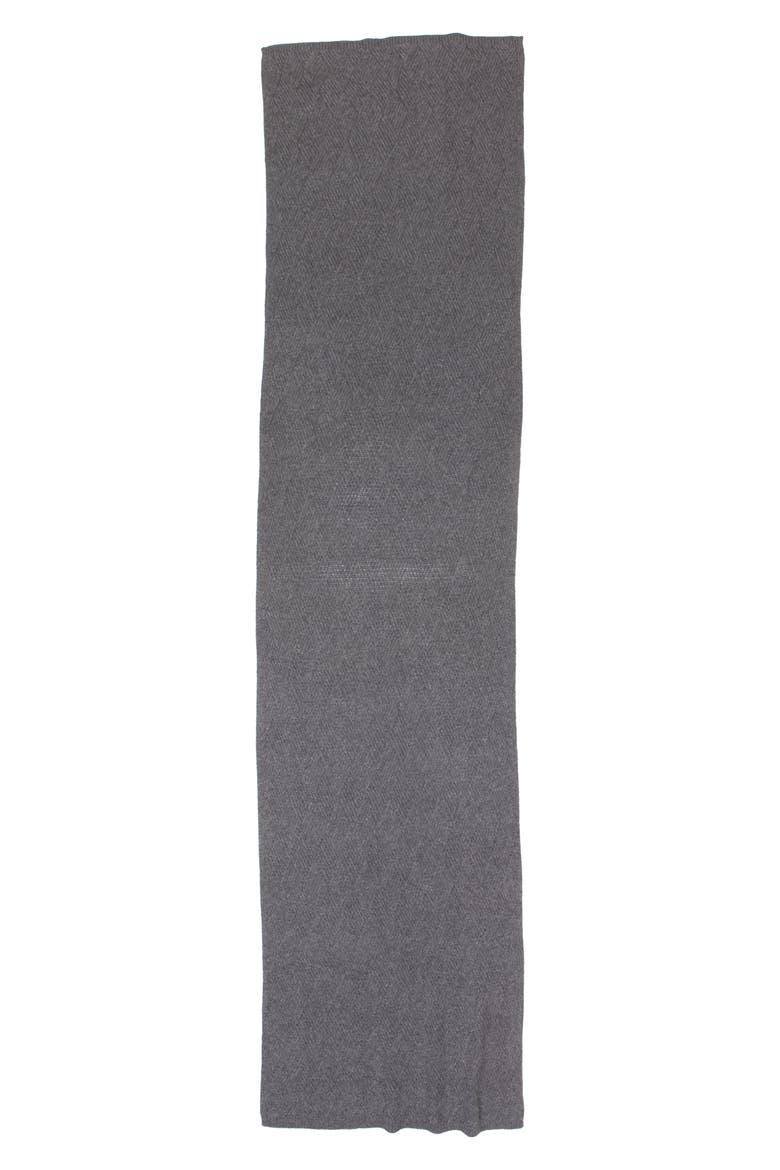 Wool & Recycled Cashmere Scarf, Alternate, color, GREY DARK HEATHER