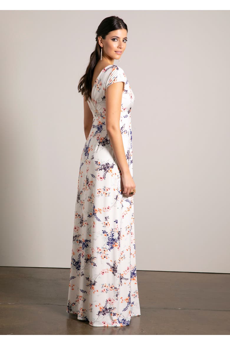 Sophia V-Neck Short Sleeve Maxi Dress, Alternate, color, Japanese Garden