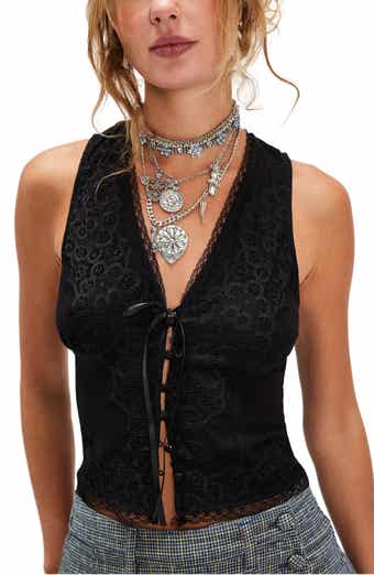 Free People Jaida Lace Vest