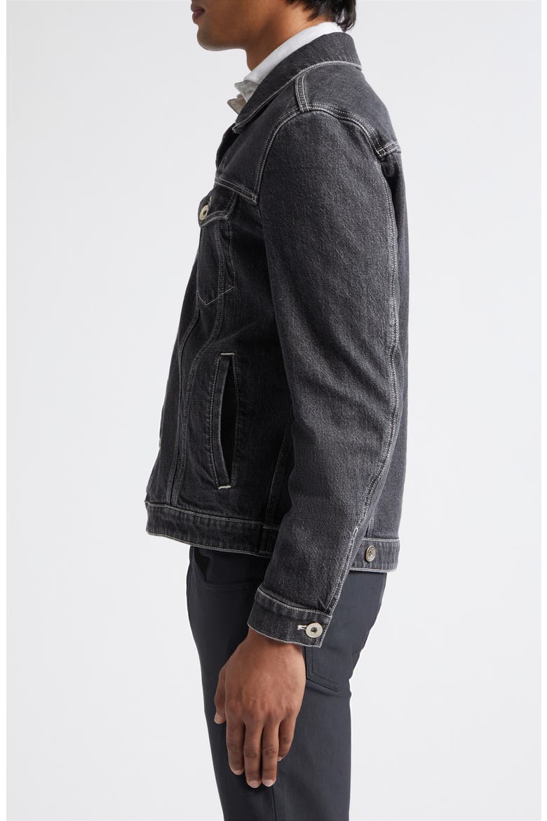 Stretch Denim Jacket, Alternate, color, 22 BLACK