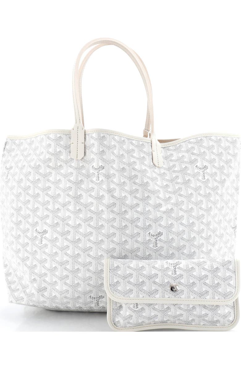 Pre-Owned Goyard Saint Louis Tote Coated Canvas PM, Alternate, color, White