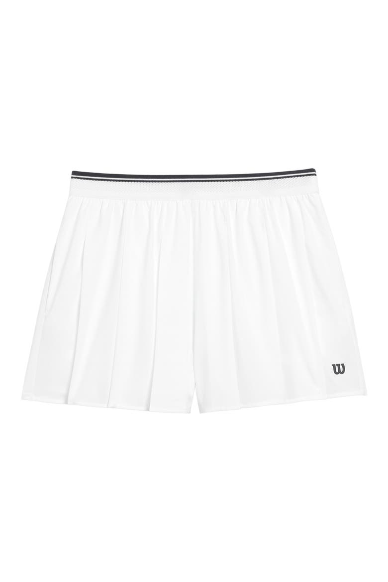 Velocity Pleated Lined Performance Shorts, Alternate, color, BRIGHT WHITE