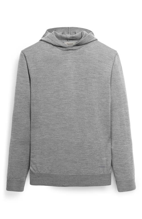 Bugatchi Merino Wool Hooded Sweater In Gray