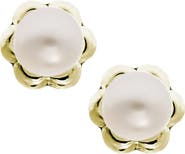 Mignonette 14k Yellow Gold & Cultured Pearl Earrings