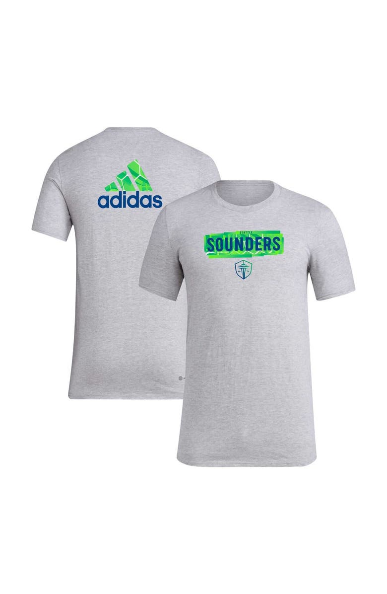 adidas Men's adidas Heather Gray Seattle Sounders FC Local Pop AEROREADY T-Shirt, Main, color, Heather Gray