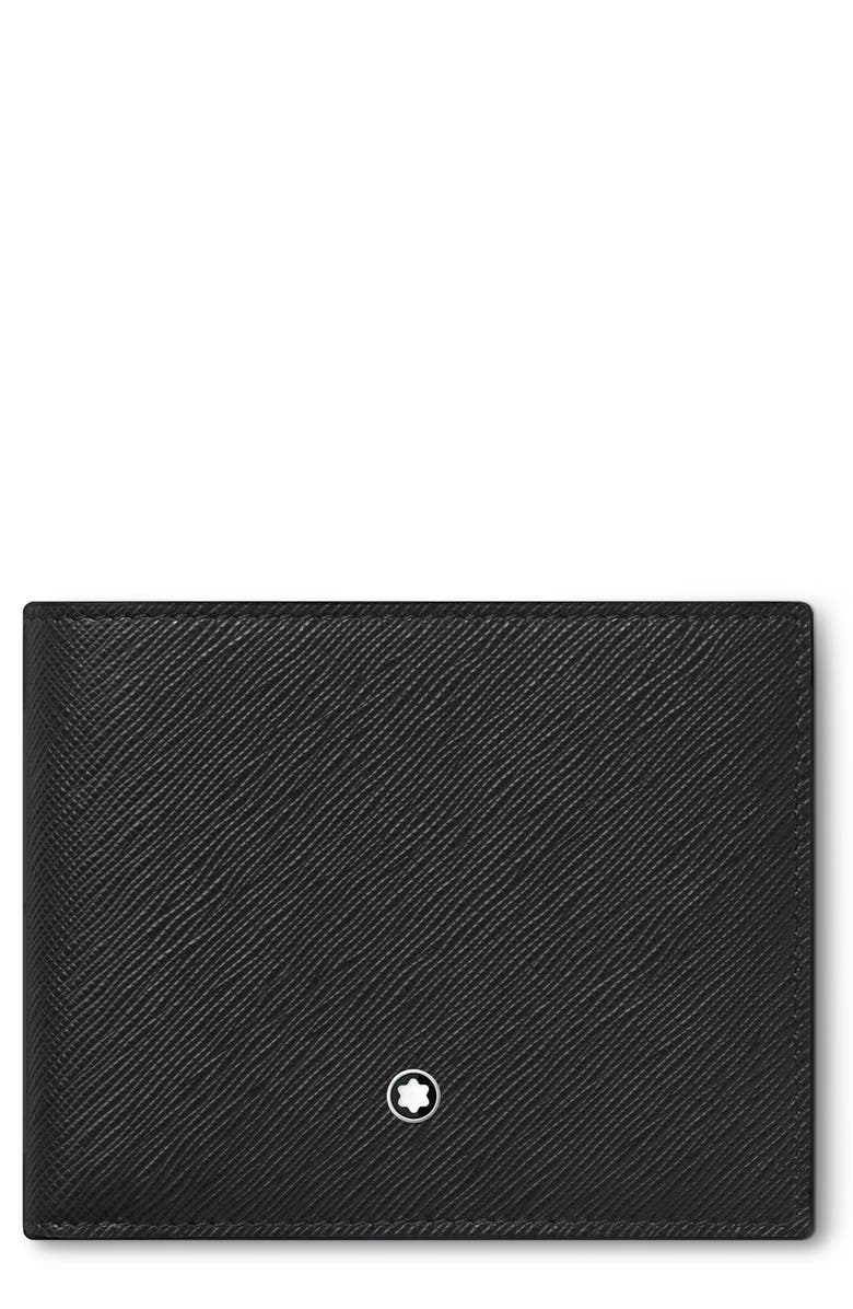 Montblanc Sartorial Leather Bifold Wallet, Main, color, Black
