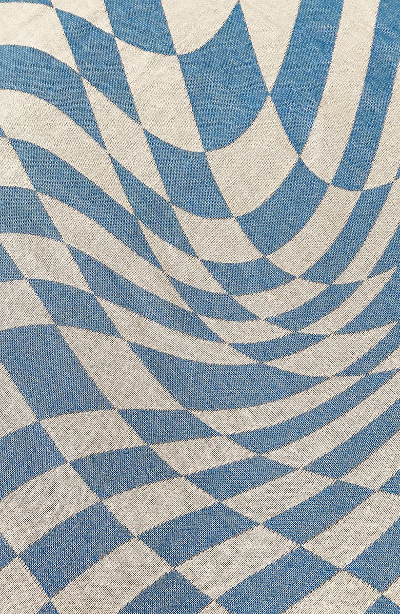 CLR SHOP Groovy Grid Throw Blanket, Alternate, color,