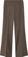 MANGO Houndstooth Straight Leg Suit Pants