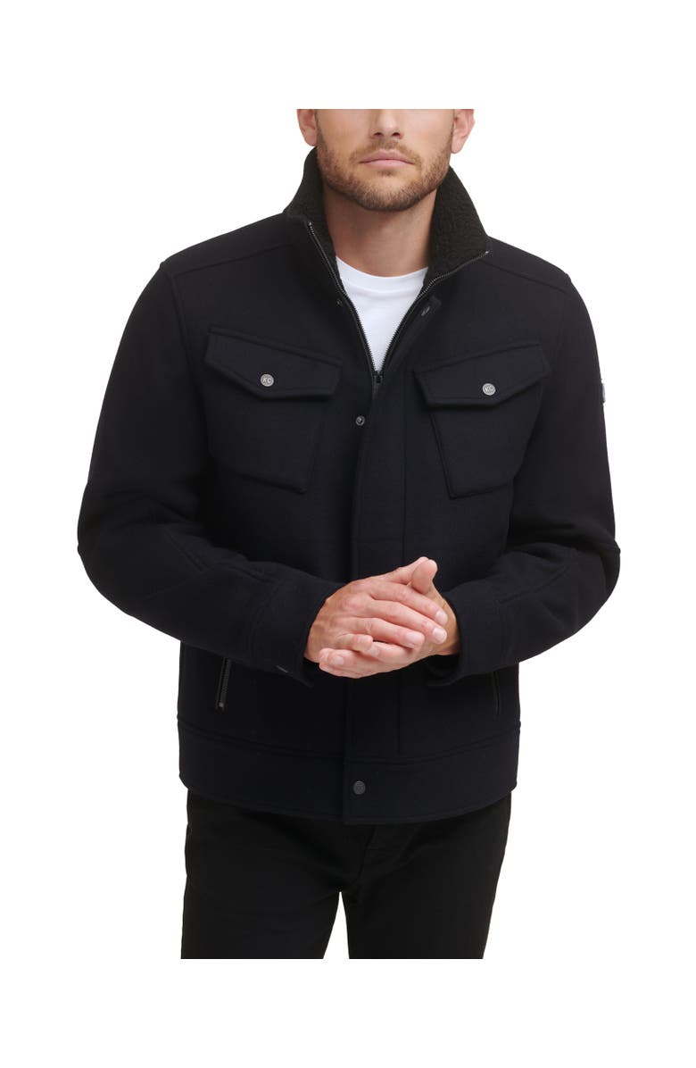 Kenneth Cole Wool Trucker Coat, Main, color,