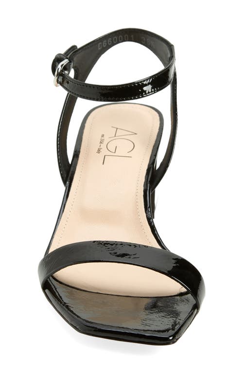 Agl Attilio Giusti Leombruni Women's Angie Ankle Strap Heeled Sandals In Nero-nero