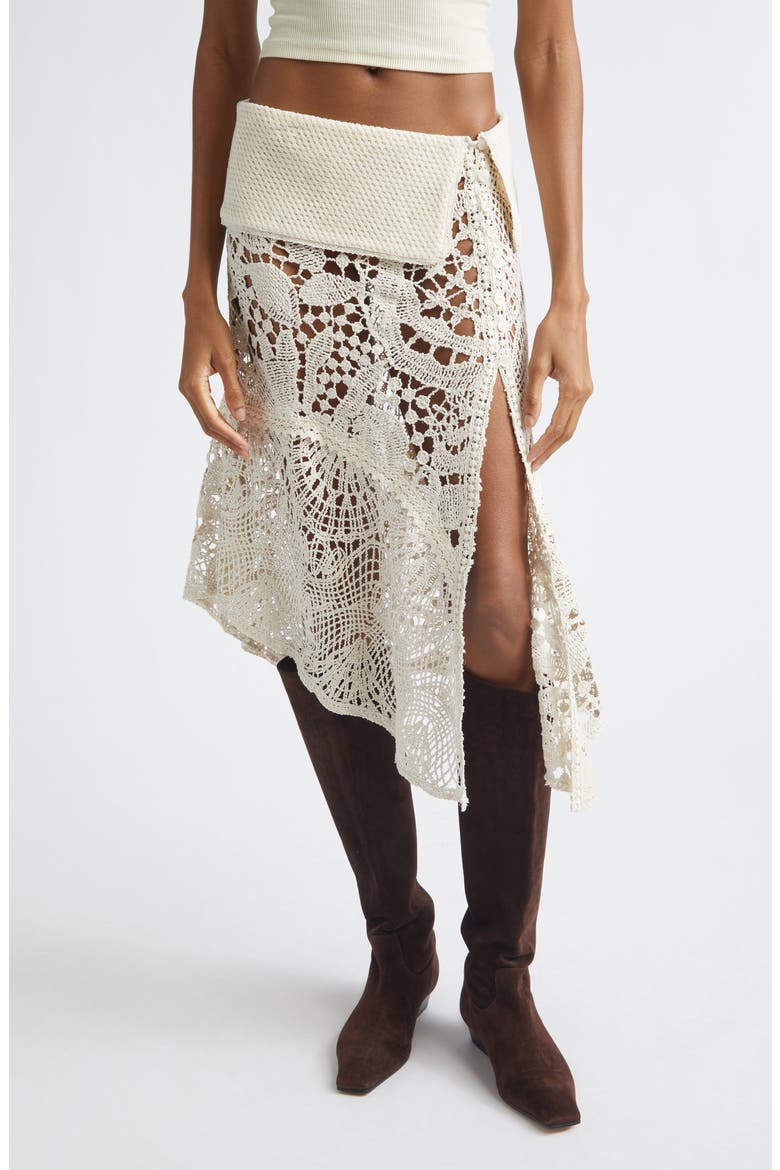 Rita Lace Cover-Up Skirt, Main, color, ECRU