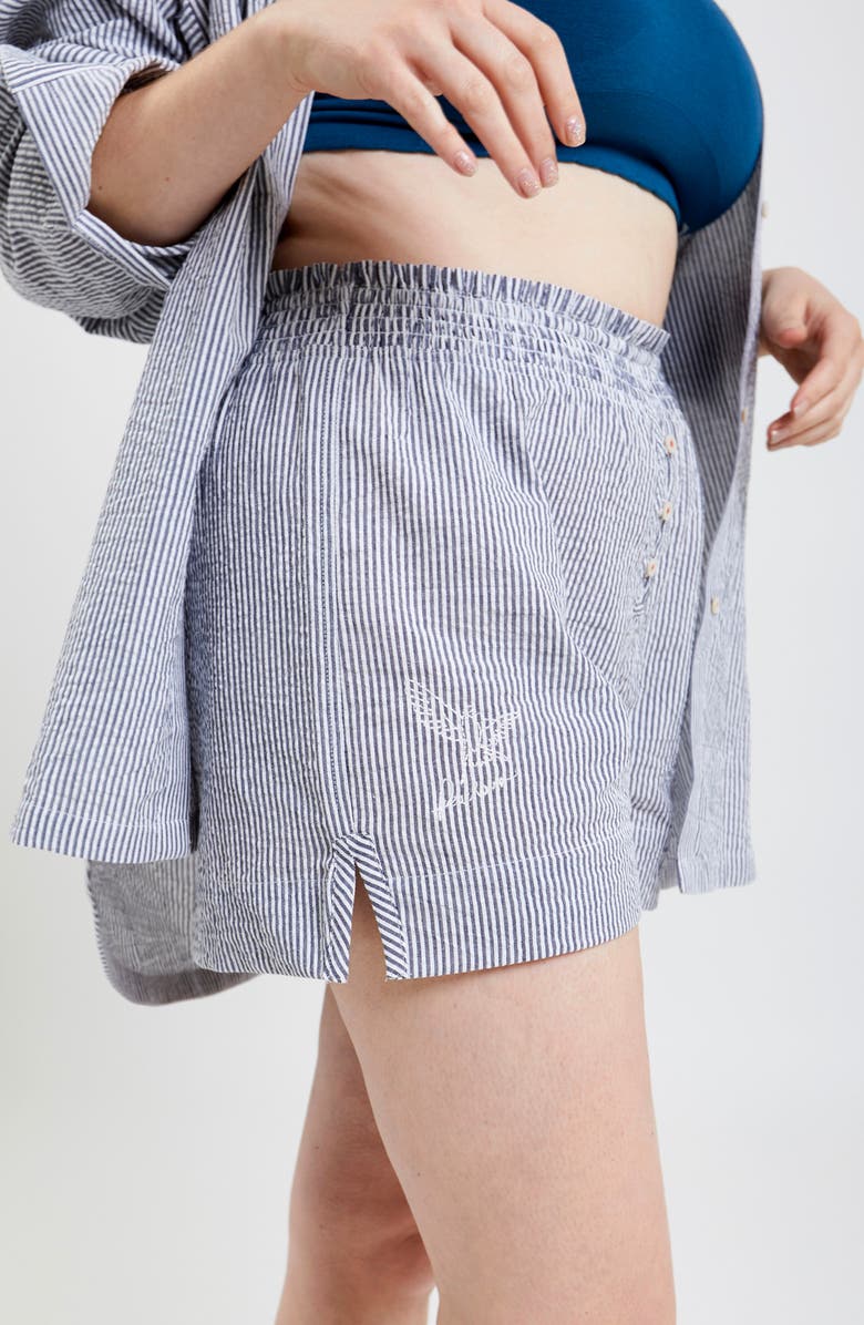 PEACHAUS Lomandra Ethical-Cotton Pajama Shorts, Main, color,