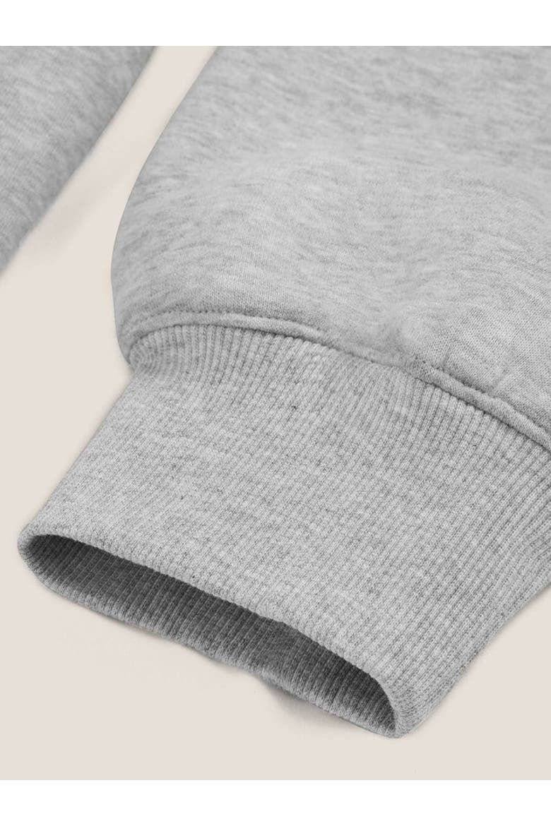 Cloud Essential Fleece Pullover Hoodie Super Baggy Set, Alternate, color, Grey