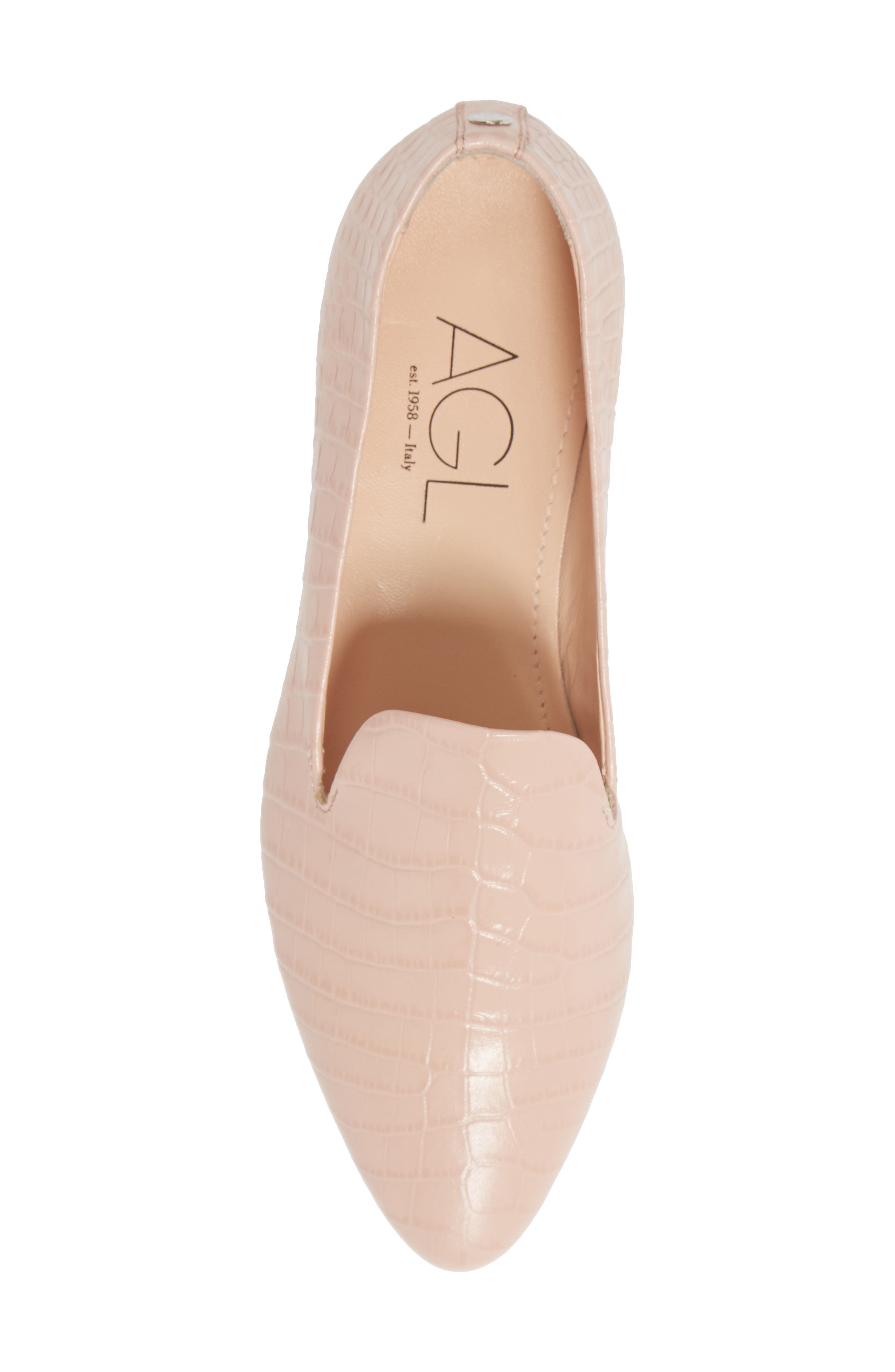 Embossed Venetian Loafer, Alternate, color, SOFT PINK
