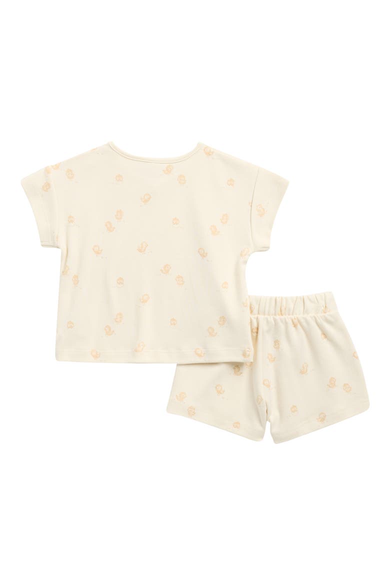 Kids' Frankie Chicks Organic Cotton T-Shirt & Shorts Set, Alternate, color, IVORY