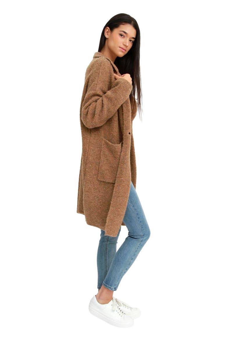 Days Go By Sustainable Blazer Cardigan, Alternate, color, Camel