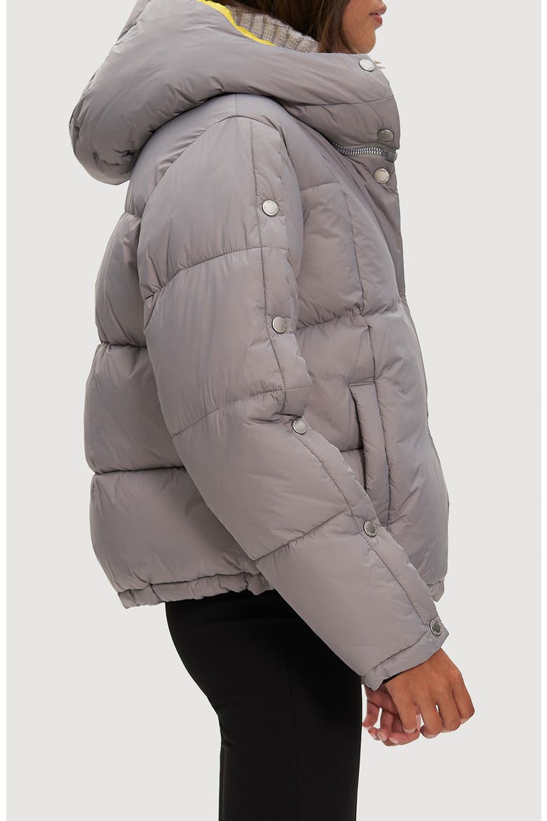 Amelia Water Resistant Quilted Snow Jacket, Alternate, color, ULTIMATE GREY/ SLICKER