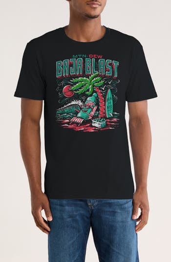 Monster Digital Mountain Dew Baja Graphic T-shirt In Black